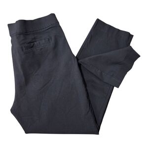 Slimming, Black Pull On Dress Pants, Size 16